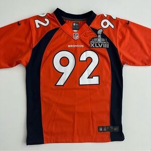 Nike Denver Broncos NFL Dumervil Orange Jersey Youth Large
